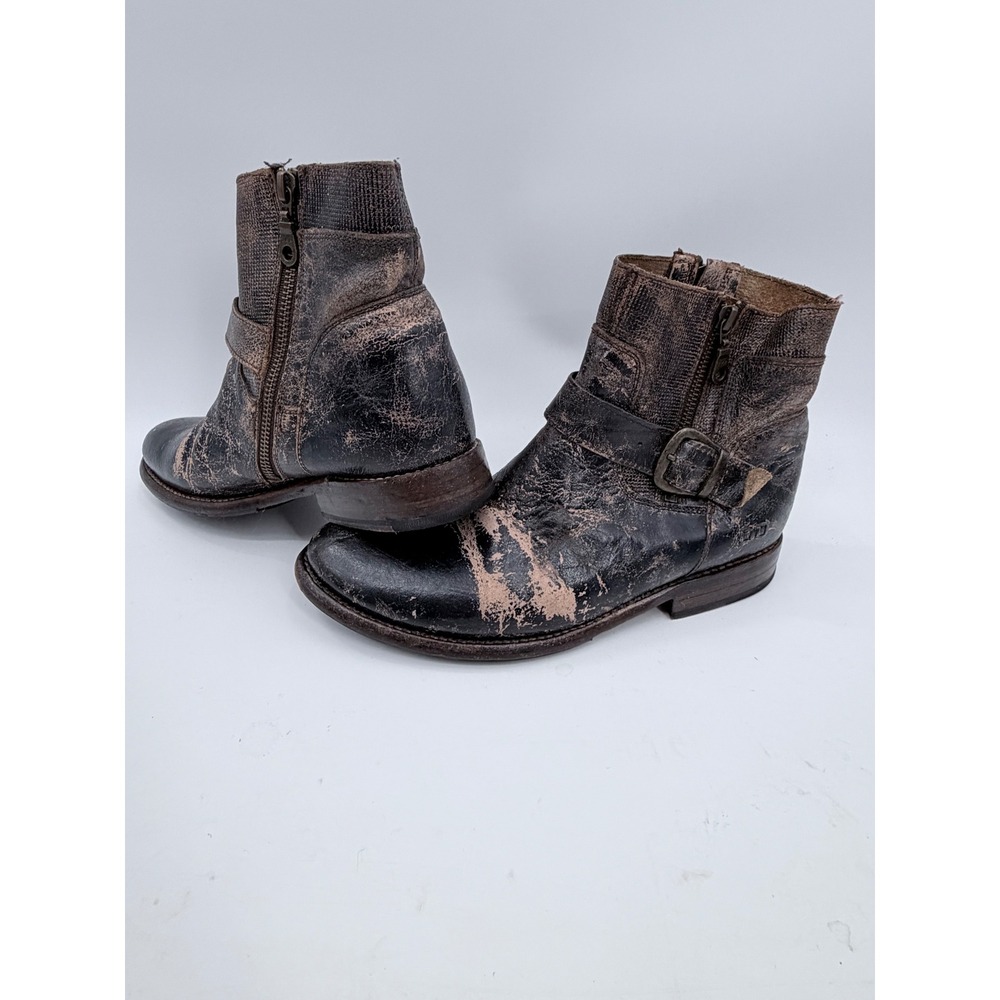 Bed Stu Becca Ankle Boots Womens 9 Cobbler Moto Biker Western Distressed
